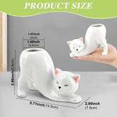 Purr-fectly Potted: The Cat-astrophic Ceramic Planter for Your Tiny Green Friends!