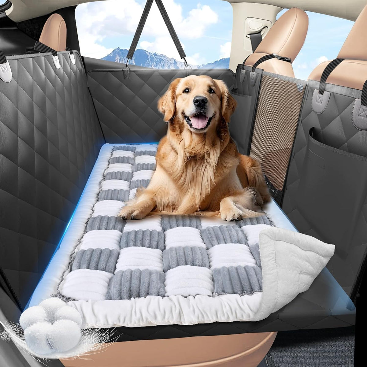 Canine Cruiser Comfort Zone: The No-Slip Snooze Spot for Your Furry Co-Pilot!