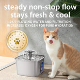 Revolutionary 108Oz Stainless Steel Cat Water Fountain - Innovation Award Winner