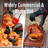 Ultimate BBQ Grill Gloves - 932°F Heat Resistant Neoprene, Extra Large 14" for Maximum Protection
