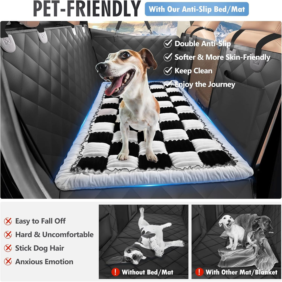 Canine Cruiser Comfort Zone: The No-Slip Snooze Spot for Your Furry Co-Pilot!