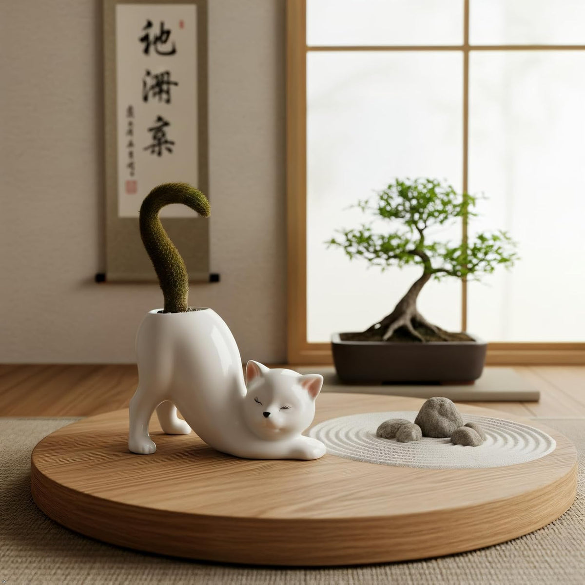Purr-fectly Potted: The Cat-astrophic Ceramic Planter for Your Tiny Green Friends!